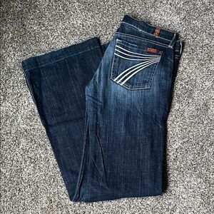 7 For All Mankind Indigo Denim Jeans